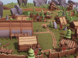Medieval Village Megapack Low Poly RG 3D 模型