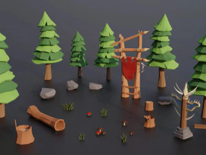 Medieval Village Megapack Low Poly RG 3D Model
