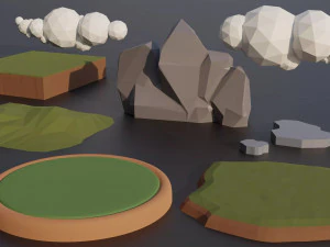 Medieval Village Megapack Low Poly RG 3D Model