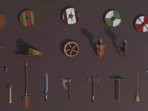 Medieval Village Megapack Low Poly RG 3D Model