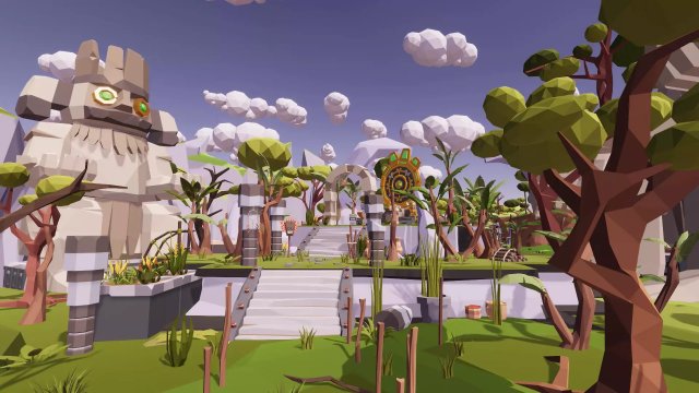 Low Poly Aztec Jungle Island Megapack RG 3D-Modell .c4d .max .obj .3ds .fbx .stl .blend 