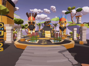 Low Poly Aztec Jungle Island Megapack RG 3D-Modell