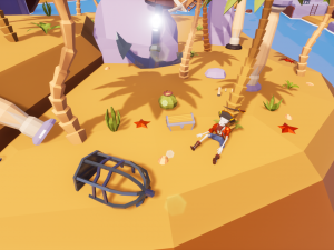 Low Poly Tropical Pirate Island RG Model 3D