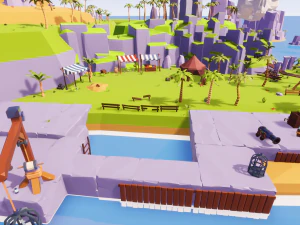 Low Poly Tropical Pirate Island RG 3D Model