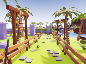 Low Poly Tropical Pirate Island RG Model 3D