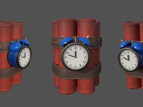 Stylized Explosives 3D Model