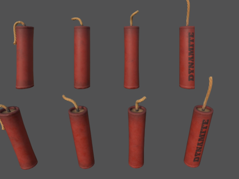 Stylized Explosives 3Dモデル