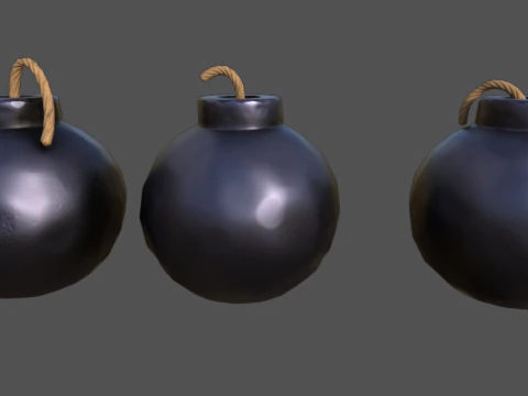Stylized Explosives 3D Model
