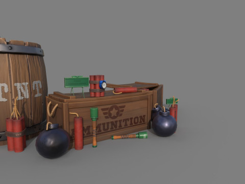 Stylized Explosives 3Dモデル