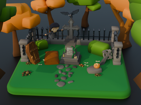Cute Graveyard Model 3D