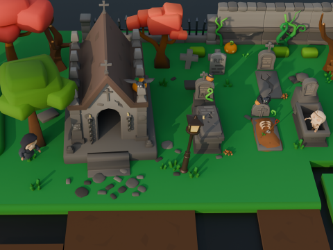 Cute Graveyard Model 3D