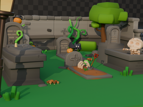 Cute Graveyard Model 3D