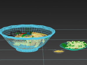 crab rice noodles soup Modèle 3D