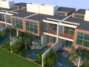 Reihenhaus 3D Modell