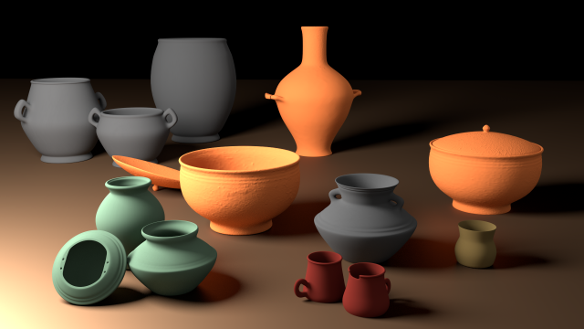 acient pots 3D Модель .c4d .max .obj .3ds .fbx .stl .blend 