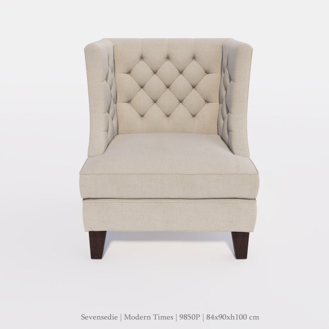seven sedie armchair 9850p 3Dモデル .c4d .max .obj .3ds .fbx .stl .blend 
