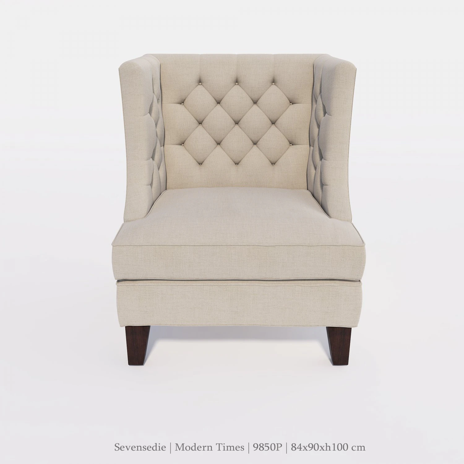 seven sedie armchair 9850p 3D Model .c4d .max .obj .3ds .fbx .stl .blend 