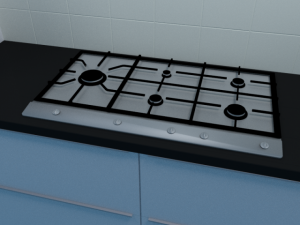 gas cooker 3D Model