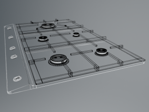 gas cooker Modèle 3D