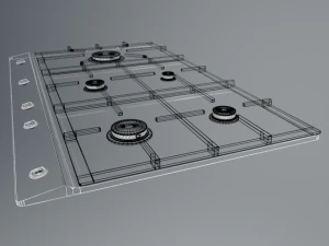fog&atilde;o a g&aacute;s Modelo 3D