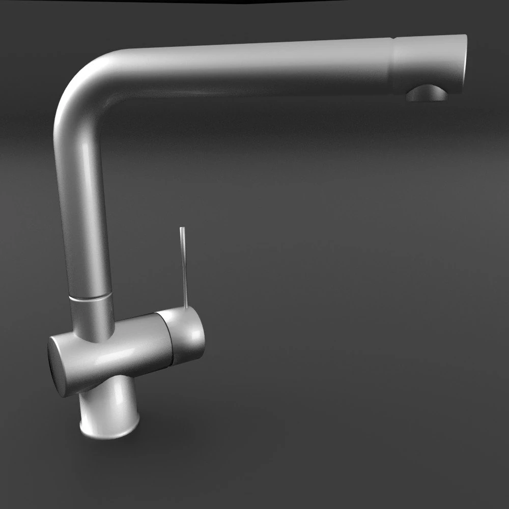 kitchen faucet 3D Model .c4d .max .obj .3ds .fbx .stl .blend 