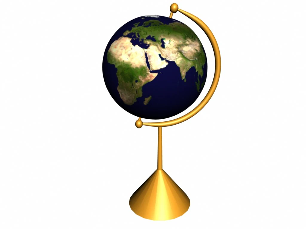 globe 3D Model .c4d .max .obj .3ds .fbx .stl .blend 