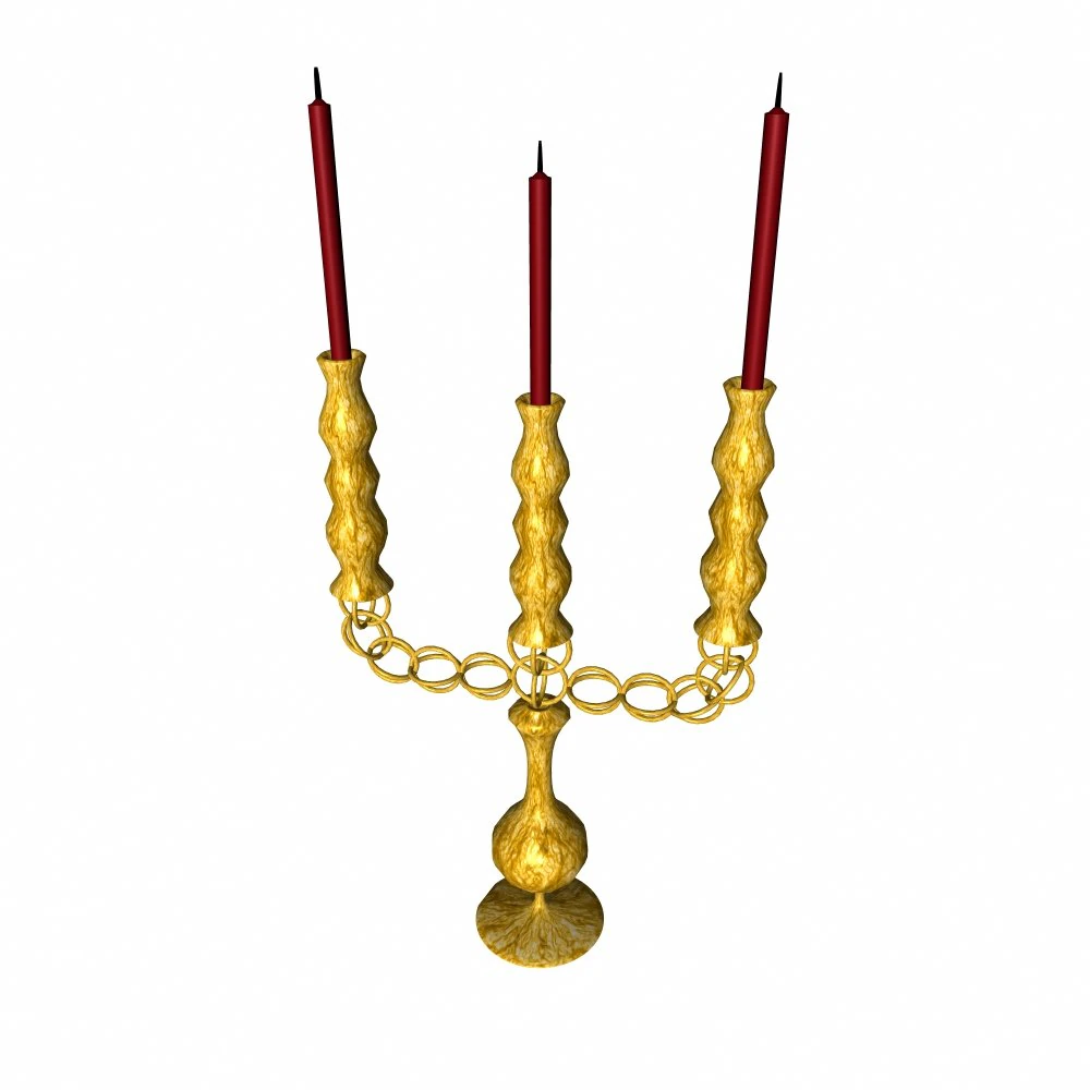candlestick 3D Model .c4d .max .obj .3ds .fbx .stl .blend 