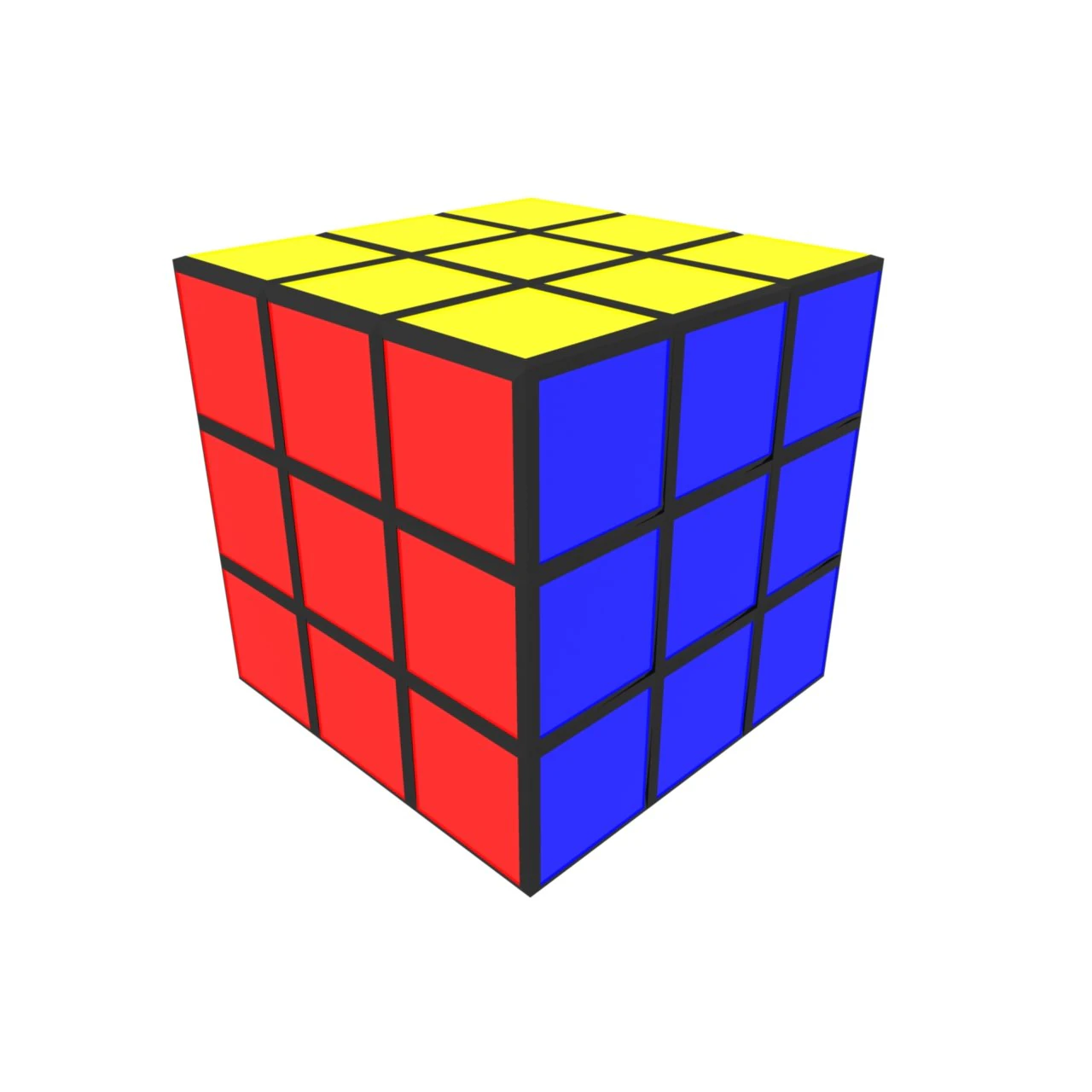 rubik cube 3D Model .c4d .max .obj .3ds .fbx .stl .blend 