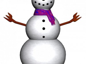 rigged snowman Modello 3D