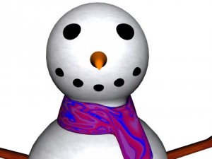 rigged snowman Modello 3D