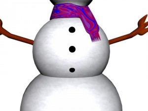 rigged snowman Modello 3D