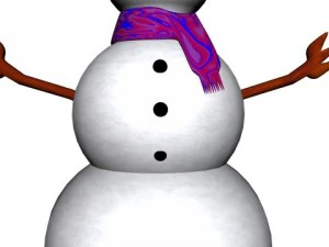 rigged snowman 3D Model