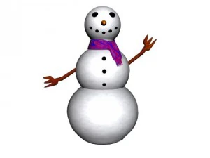 rigged snowman 3D Model