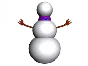 rigged snowman 3D Model