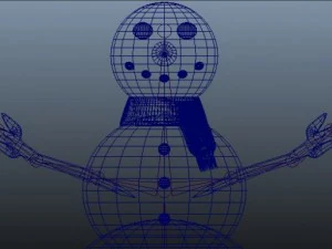 rigged snowman 3D Model