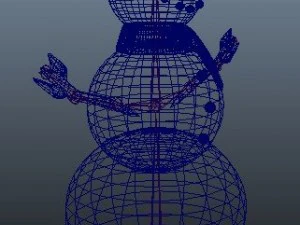 rigged snowman 3D Model