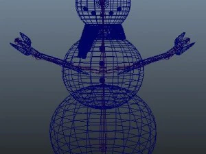 rigged snowman 3D Model