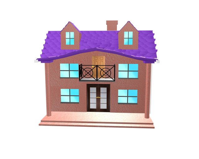 house Model 3D .c4d .max .obj .3ds .fbx .stl .blend 