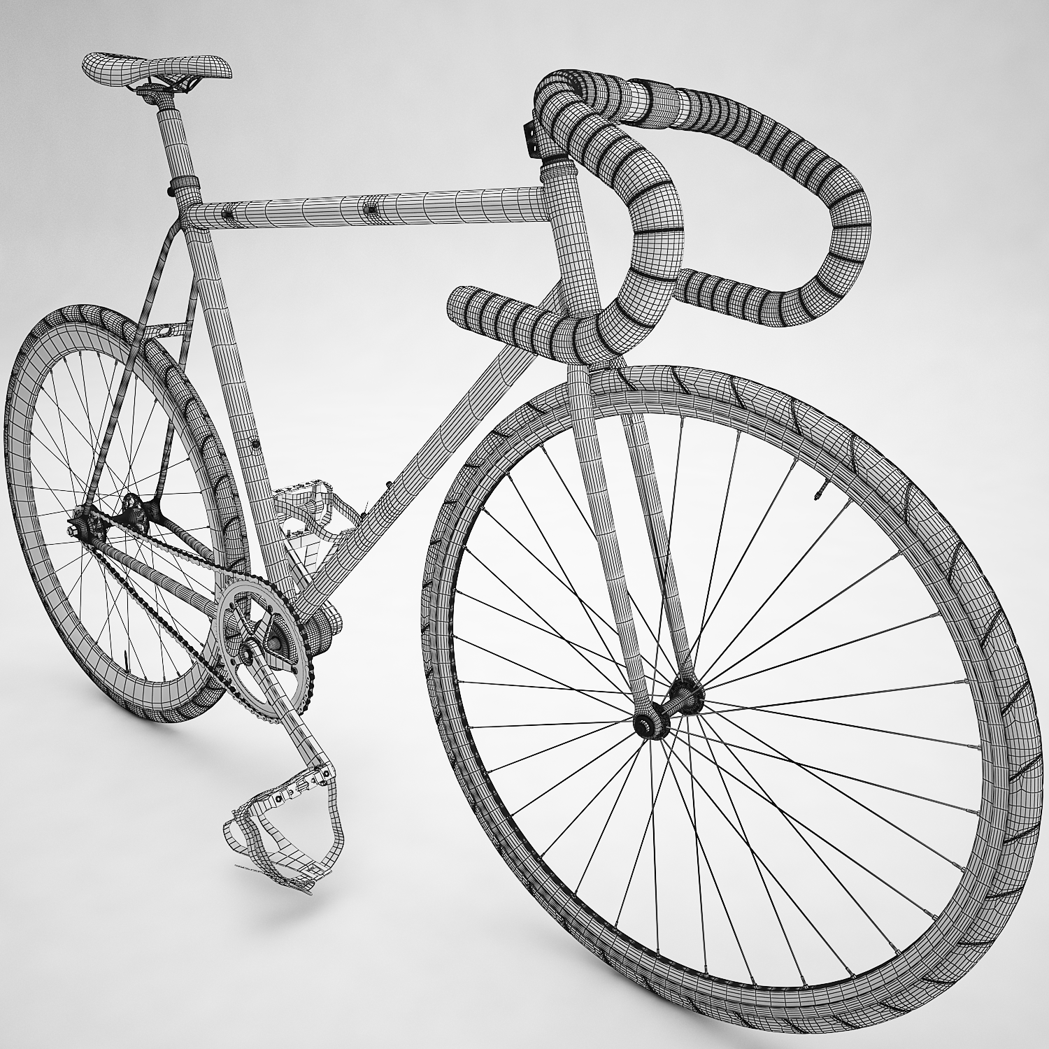 Bicycle model. Bicycle model
