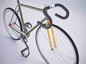 vintage fixed gear bicycle Modèle 3D