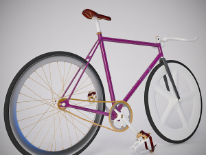 fixed gear bicycle Modelo 3D