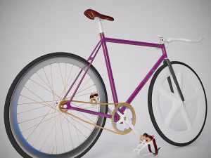 fixed gear bicycle 3D Model