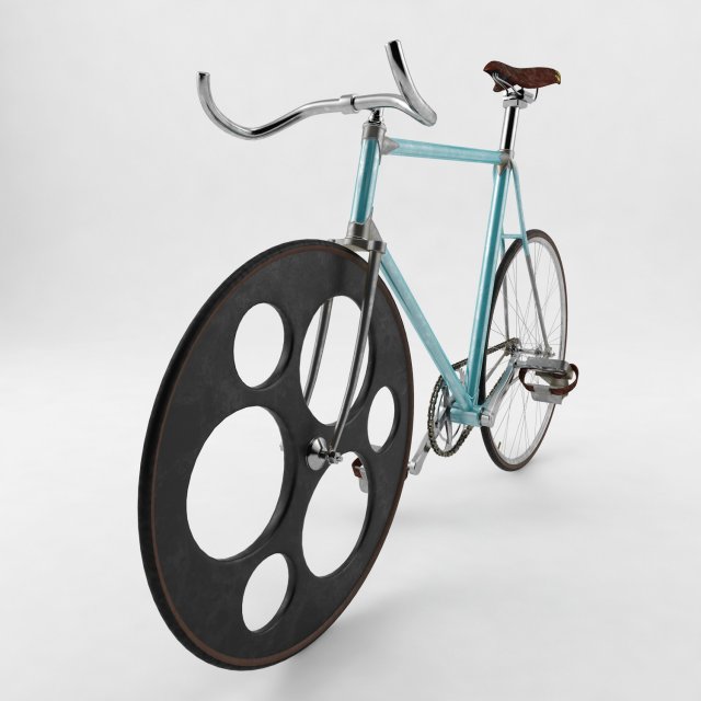 bicycle single speed Model 3D .c4d .max .obj .3ds .fbx .stl .blend 