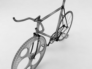 bicycle single speed Model 3D