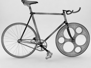 bicycle single speed Model 3D