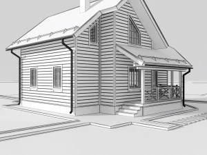 wooden house 3D Model