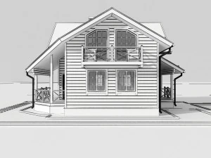 wooden house 3D Model