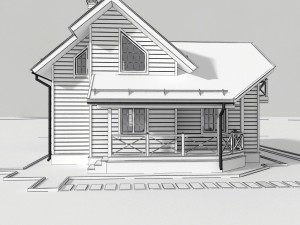 wooden house 3D Model