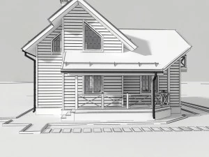 wooden house 3D Model