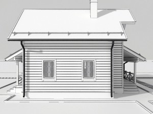 wooden house 3D Model